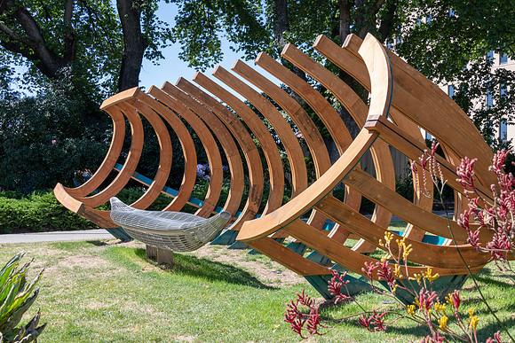 Boat Sculpture, Franklin Square, Hobart
