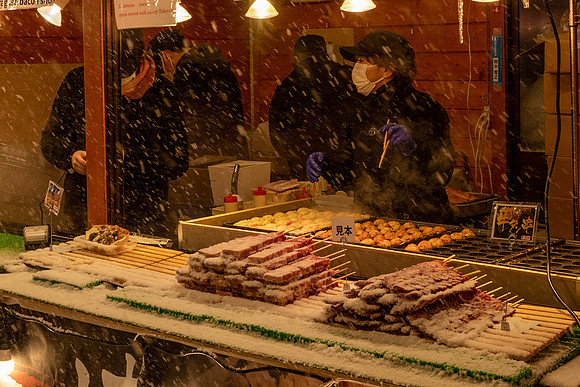 Food Stall in the Snow -3