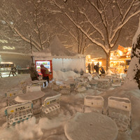 Snowy Seating Area