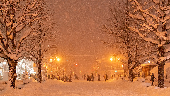 Snowy Street Scene