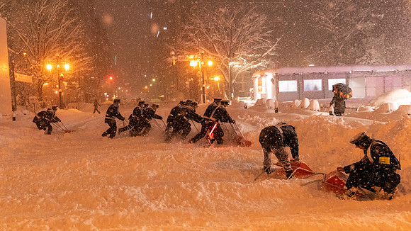 Snow Clearing the Street