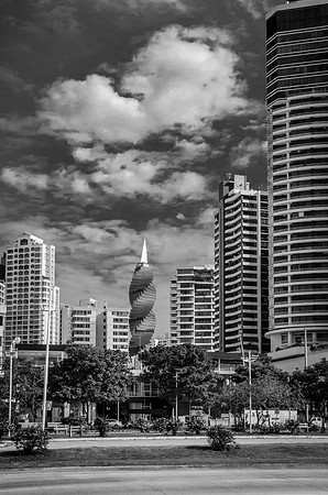 F & F Tower & Apartments Monochrome
