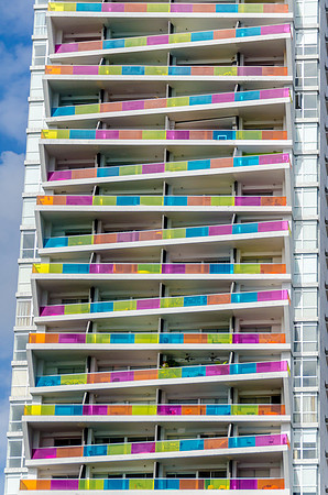 Colourful Apartment Block -4