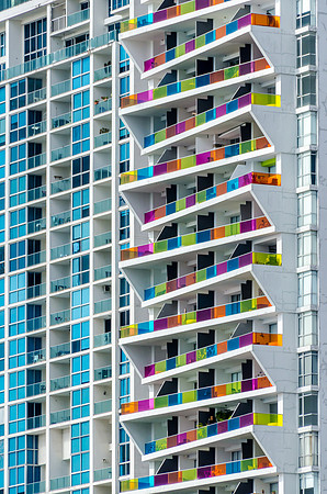 Colourful Apartment Block -1