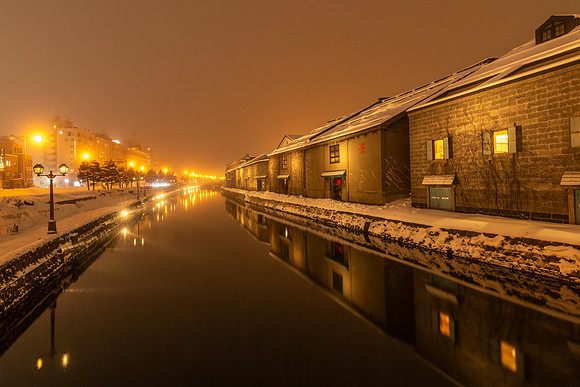 Otaru Canal at Night -1