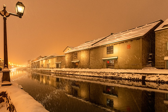 Otaru Canal at Night -4
