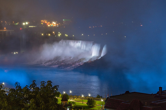 USA Falls at Night