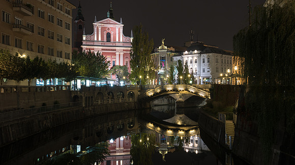 Ljubljana at Night -3