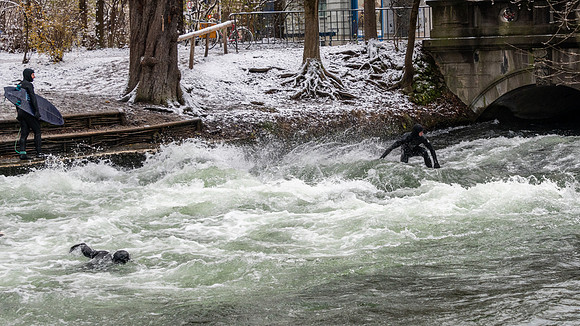 Winter Surfing in the English Garden -2