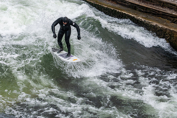 Winter Surfing in the English Garden -8