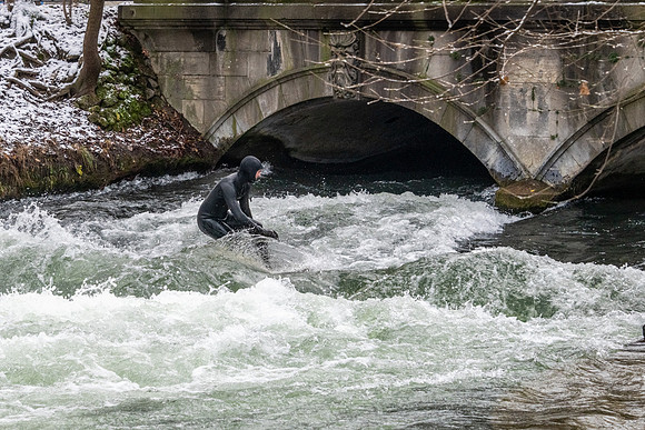 Winter Surfing in the English Garden -1