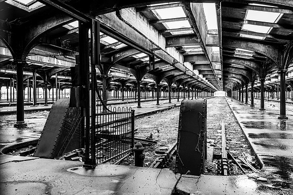 Abandoned Rail Terminal at Liberty State Park -2