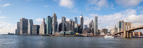 Manhattan Panorama from Brooklyn Pier 1 Park