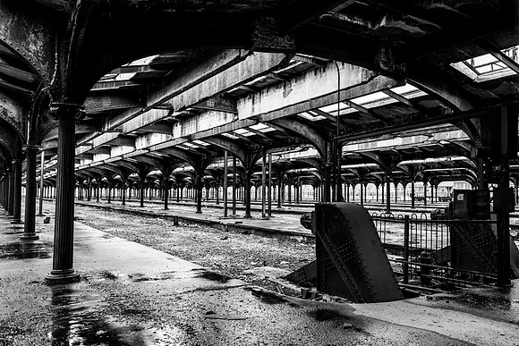 Abandoned Rail Terminal at Liberty State Park -1