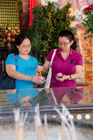 Thean Hou Temple Worshippers
