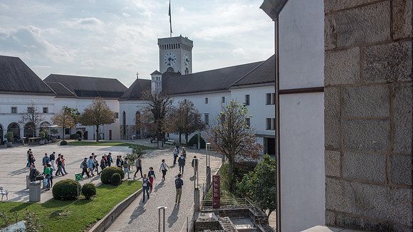 Ljubljana Castle Courtyard