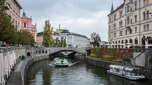 Triple Bridge from Footbridge
