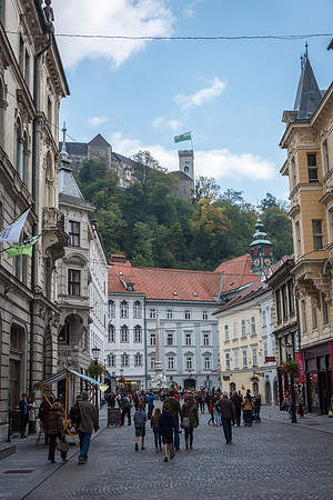 Castle from Stritarjeva ulica