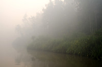 Smoke from Forest Fires Envelops the River -2