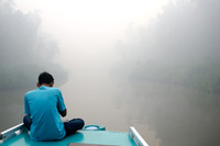 Smoke from Forest Fires Envelops the River -1