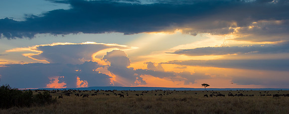 Sunset over the Mara -1