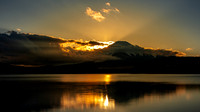 Fuji Sunset from Lake Yamanaka -1