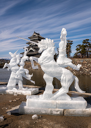 Matsumoto Castle Ice Sculptures -3