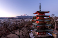 Chureito Pagoda Sunrise -1