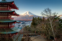 Chureito Pagoda Sunrise -3
