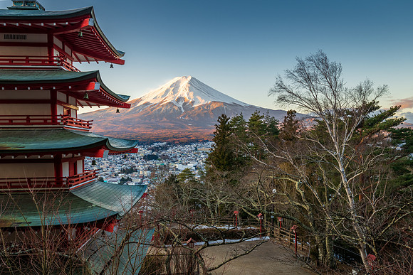 Chureito Pagoda Sunrise -3