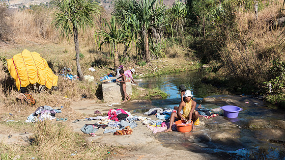 Washing Clothes in the River