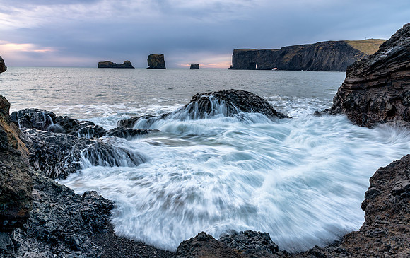 Towards Dyrholaey Arch from Dyrhólaey Promontory  -3
