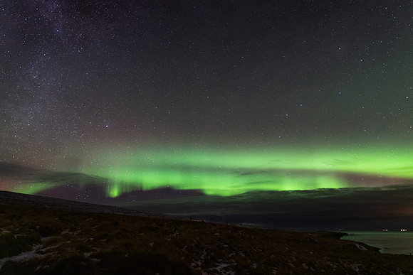 Aurora Borealis from Vatnsnes Peninsula -1