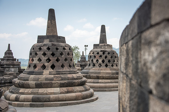 Borobudur Lattice Stupas -5