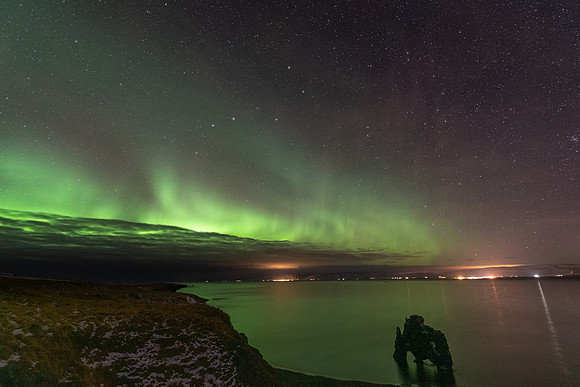 Aurora Borealis from Vatnsnes Peninsula -4