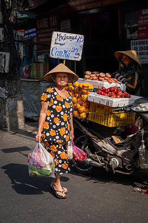 Fruit Vendor with Customer