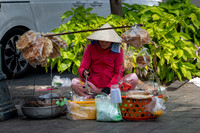 Street Food Vendor by Road
