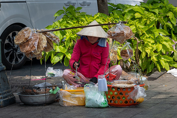 Street Food Vendor by Road