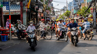 Street Full of Motorcycles -2