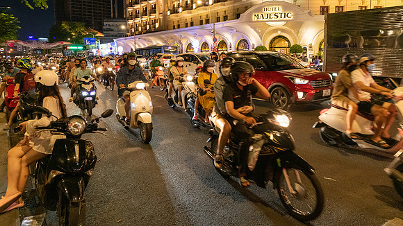 Motorcycles at Night -2