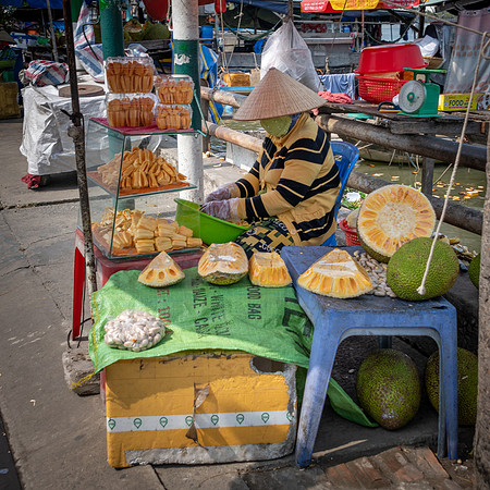Durian Fruit Seller