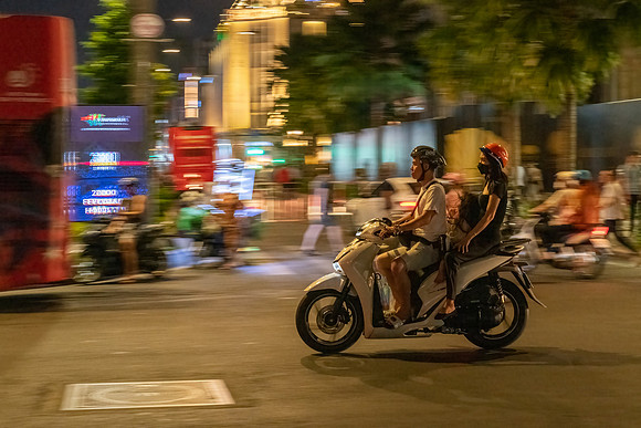 Motorcycles at Night -1