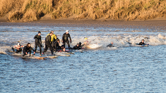 Still surfing together at Epney