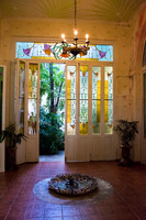 Stained Glass Doors in Old Building