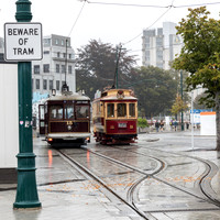 Tourist Trams in the Rain