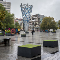 Central Christchurch in the Rain