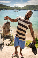 Fisherman with Puffer Fish
