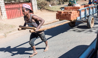 Pulling Brick Cart