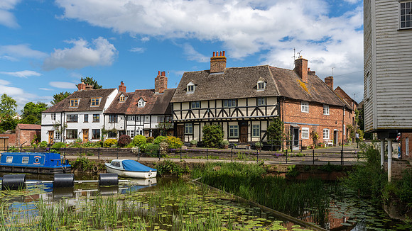 Old Cottages by River -2