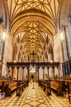 Tewkesbury Cathedral Interior -9